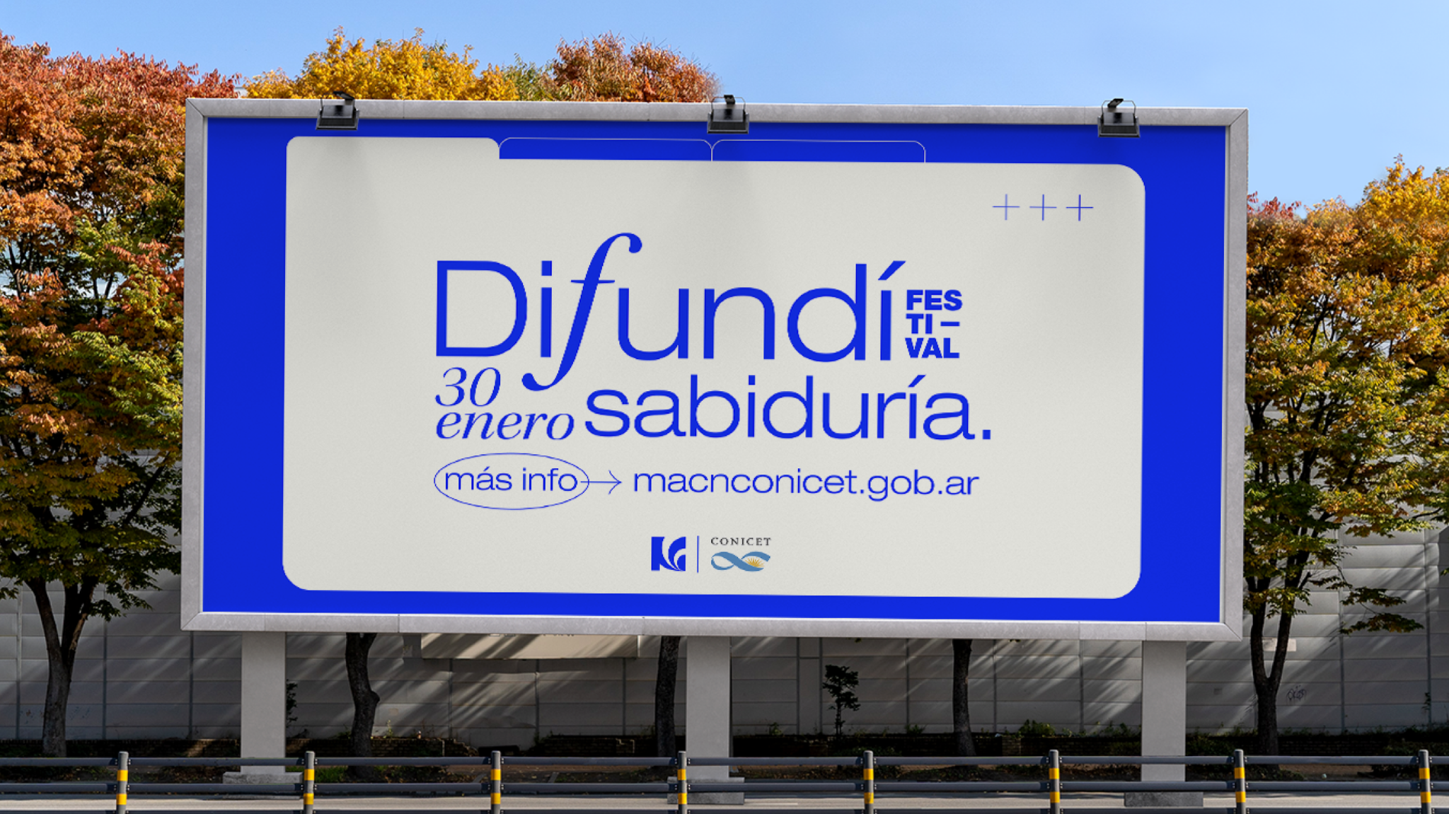 Cartel urbano de Difundí Sabiduría