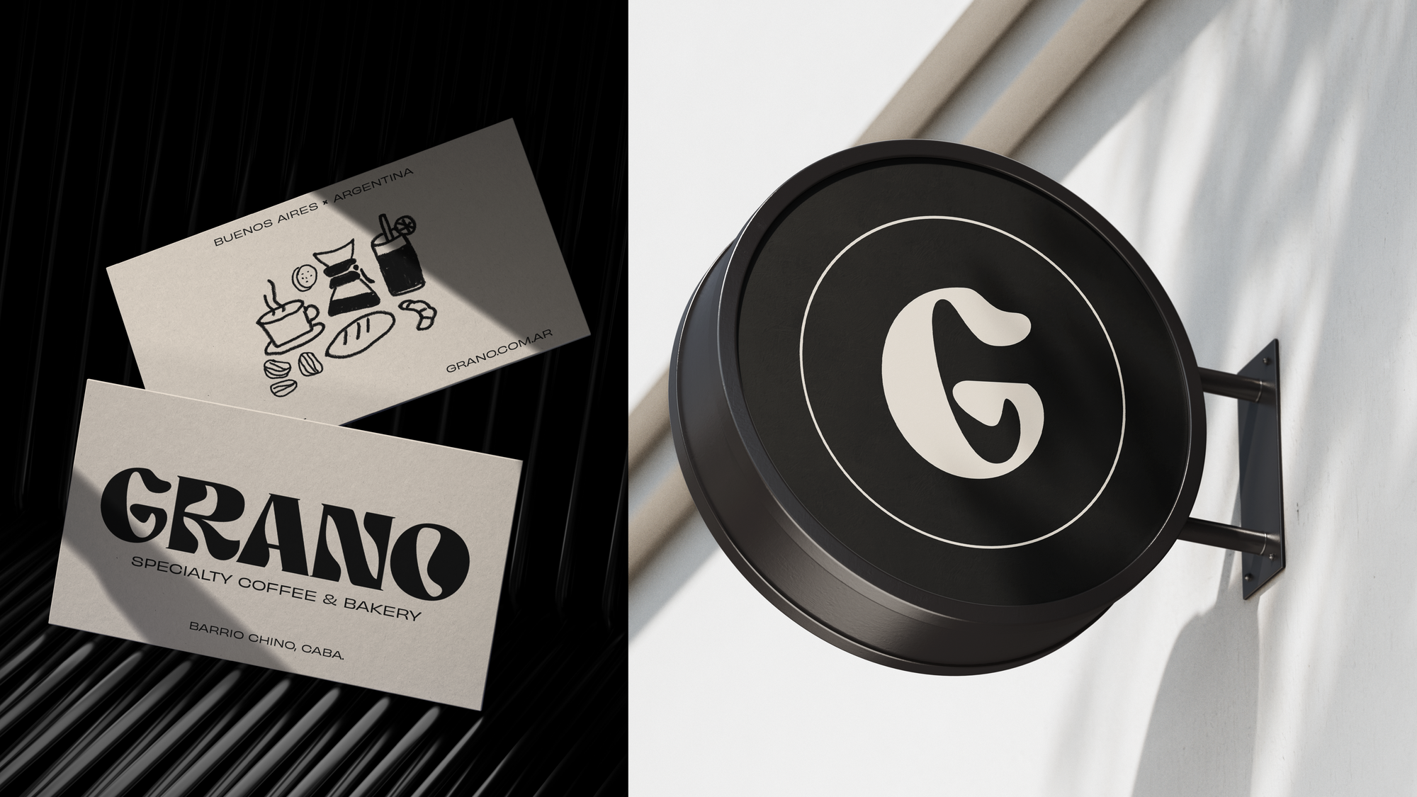 GRANO: tarjetas y señalética exterior